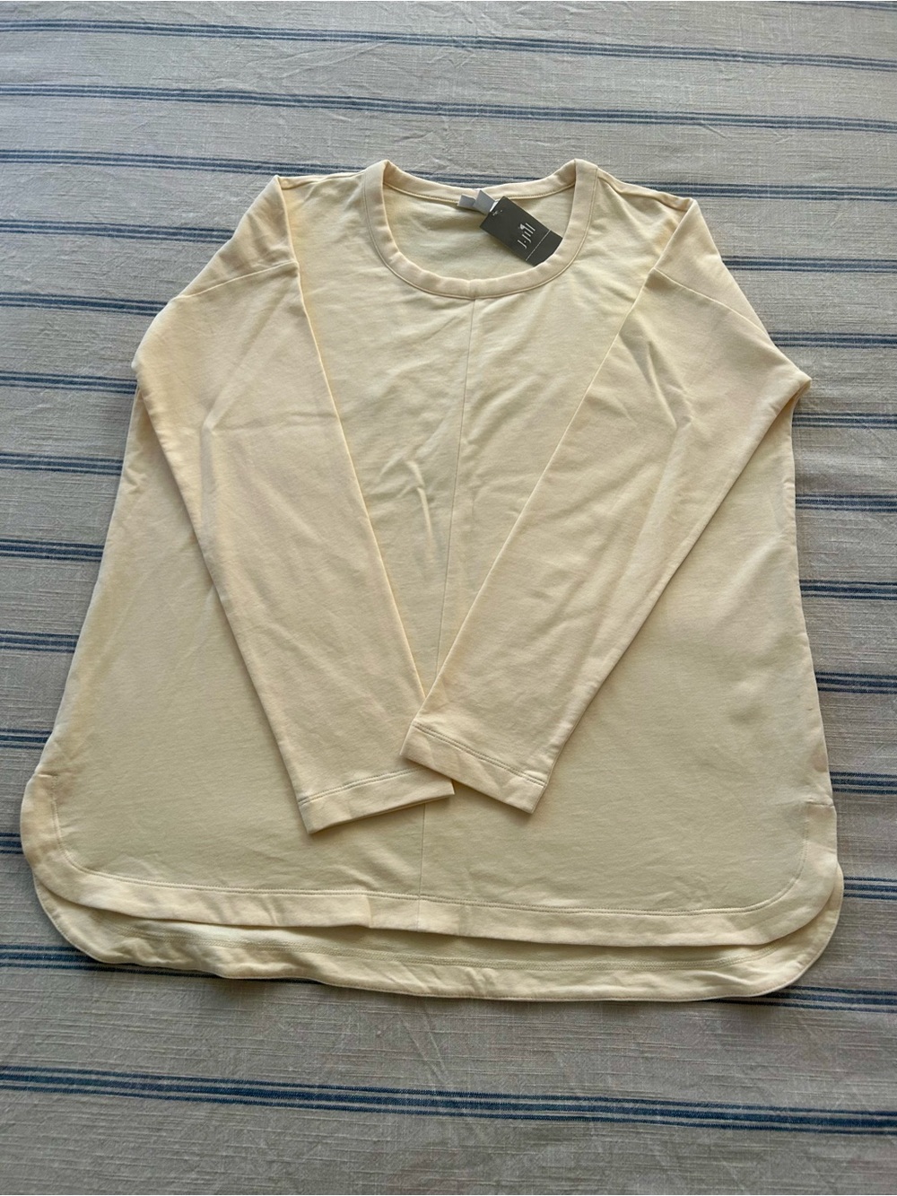 J. Jill Soft Cream Long-Sleeve Tunic Top